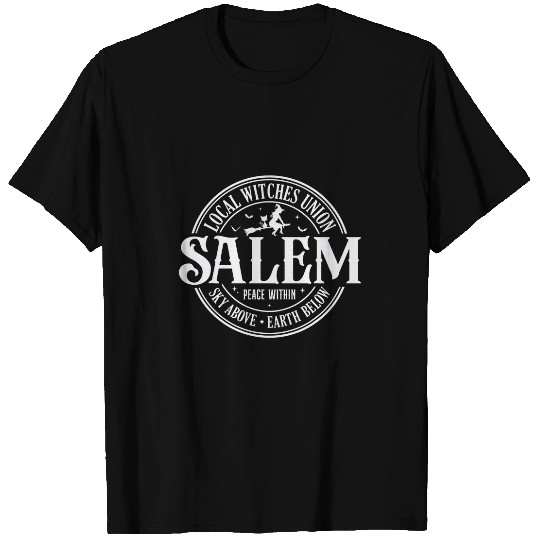 Salem Local Witches Union Sky Above Earth Below Halloween T-Shirts