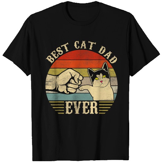 bests cat dad ever 2daddy out 2cat fars day T-Shirts