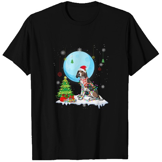 Cute Coonhound Christmas Dog Lights Lover Tee T-Shirts