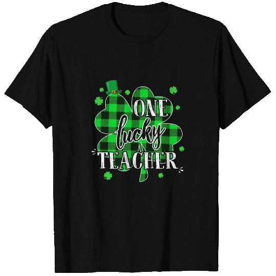 Womens One Lucky Teacher St Patricks Day Kindergarten Prek T T-Shirts