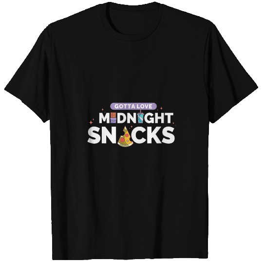 Owl Pet Gotta Love Midnight Snack Funny Night Owl Foodie T-Shirts