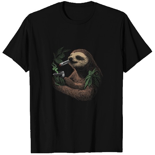 Sloth Pet Chilling In Love with Mary Jane T-Shirts