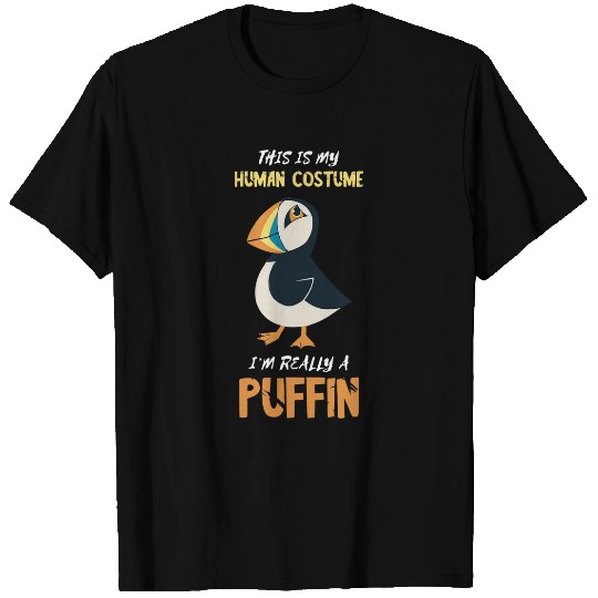 Human Costume Puffin Bird Lover Iceland Animal Puffin Lover T-Shirts