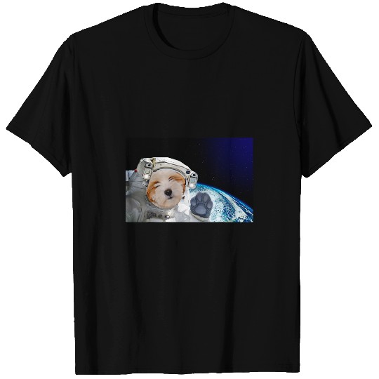 Dog in Space Tibetan Terrier T-Shirts