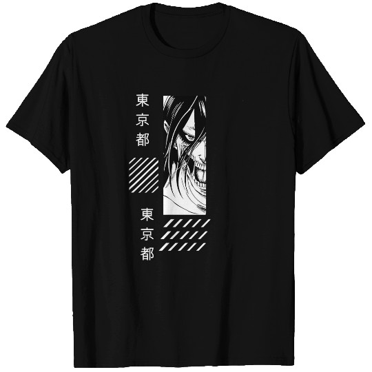 AOT Eren anime manga comic fan art style clothing T-Shirts