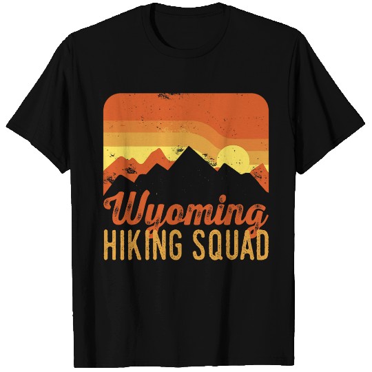 Wyoming Hiking Squad Hiker Enthusiast National Parks T-Shirts