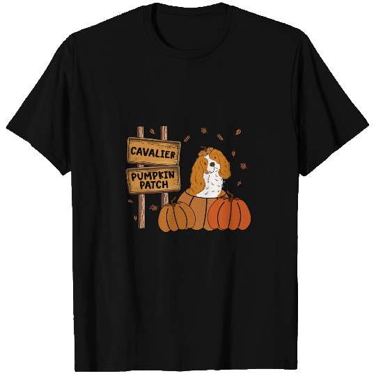 Cavalier King Charles Spaniel Pumpkin Patch Thanksgiving 2 T-Shirts