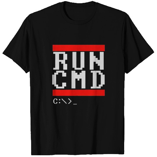 Run CMD Computer Geek T-Shirts