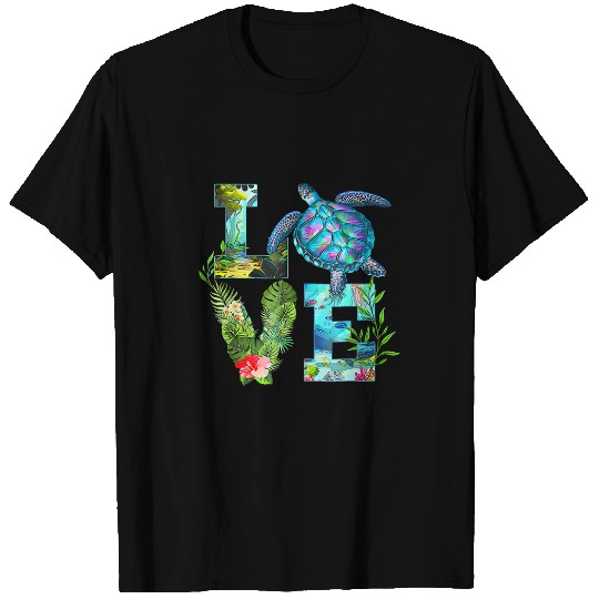 Turtle Pet Planet Funny Love World Environment Earth Day T-Shirts