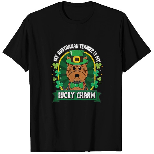 Australian Terrier St Patricks Lucky Charm Mom Dad Gift 2 T-Shirts