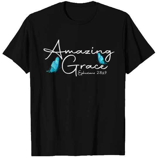 Eph  289 Amazing Grace Butterfly Graphic T-Shirts