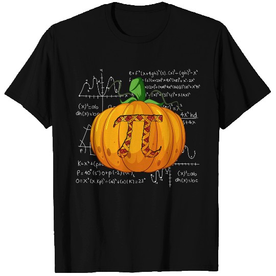 Funny Pumpkin Pie Math Halloween Thanksgiving Pi Day Gift T-Shirts