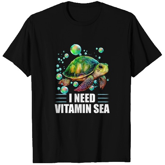 Turtle Pet I Need Vitamin Sea Turtle T-Shirts