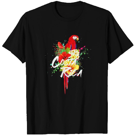 Costa Rica Souvenirs Parrot Tropical Bird Vintage T-Shirts