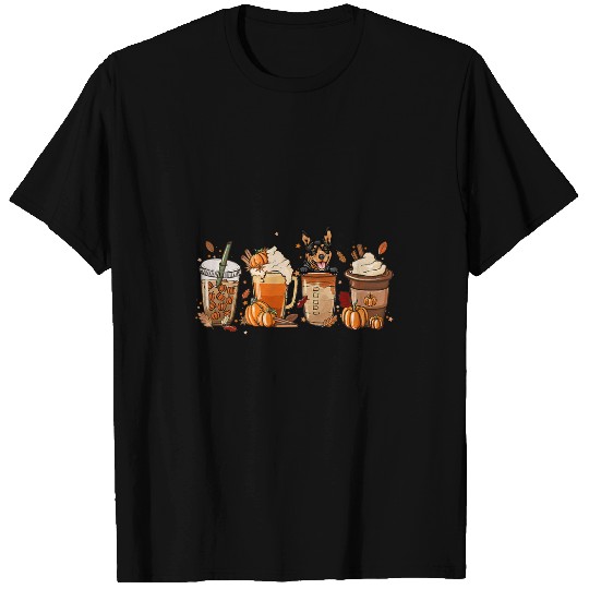 Australian Kelpie Fall Coffee Halloween Pumpkin Latte Horror T-Shirts