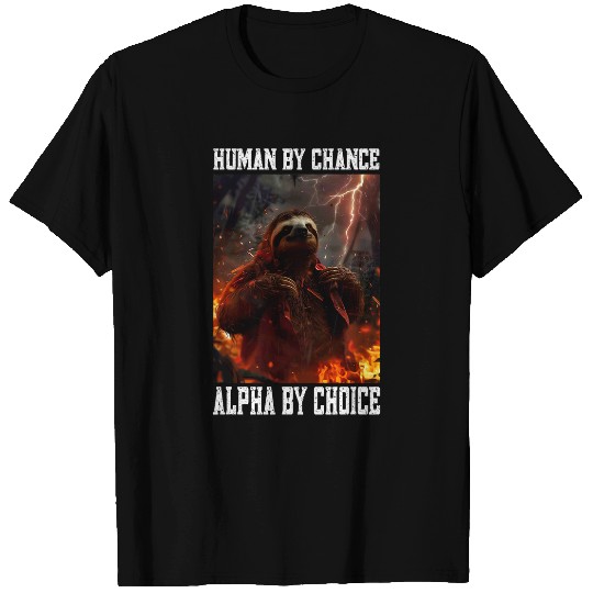Sloth Pet Alpha Sloth Cringe Meme Funny Cringy Animal T-Shirts