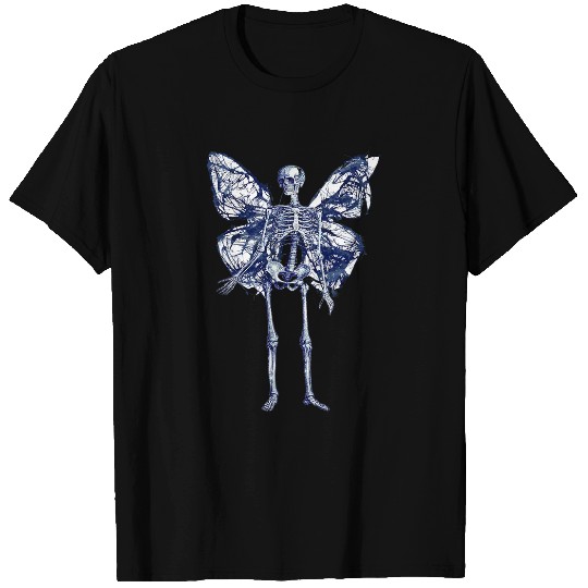 Fairy Grunge Fairycore Cottagecore Skeletons Butterfly Gothic T-Shirts