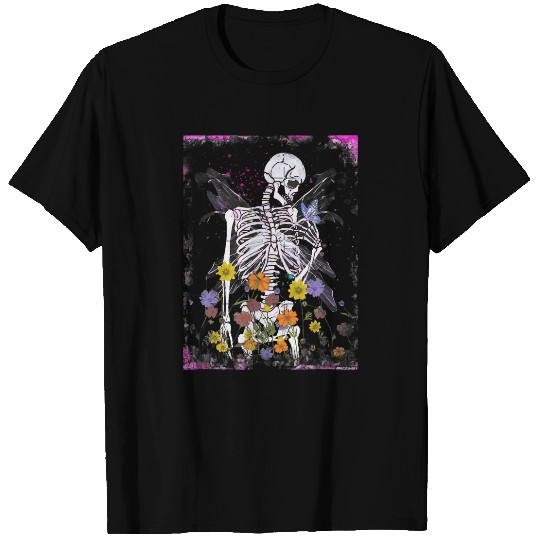 Floral Fairy Grunge Skeletons Fairycore Butterfly Aesthetic T-Shirts
