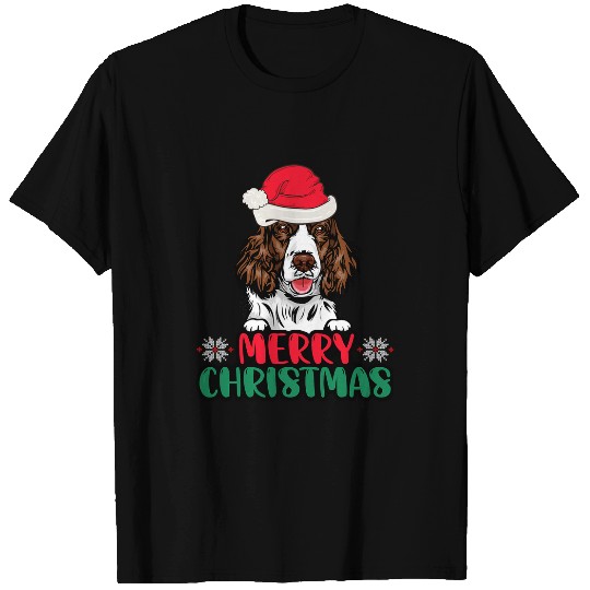 Eglish Springer Spaniel Christmas funny Gift Dog Lover Owner 3 T-Shirts