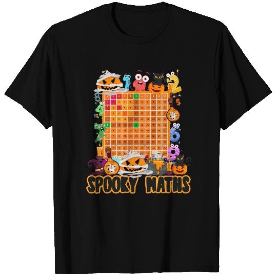 Halloween Multiplication Idea Kids 2Numbers Maths Pumpkin 21 T-Shirts