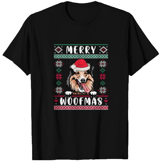 Dog Shetland Sheepdog Christmas funny Gift for Dog Lover Owner T-Shirts