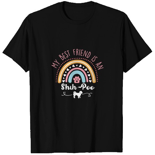 My bests Friend Is A Shih Poo Gifts Cute Shih Poo Dog Lover T-Shirts