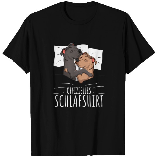 Discover Dog Staffordshire Official Staffordshire Bull Terrier Nigh T-Shirts