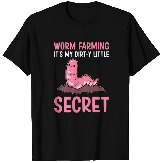 Backprint Composting Vermicomp Worm Farmer T-Shirts