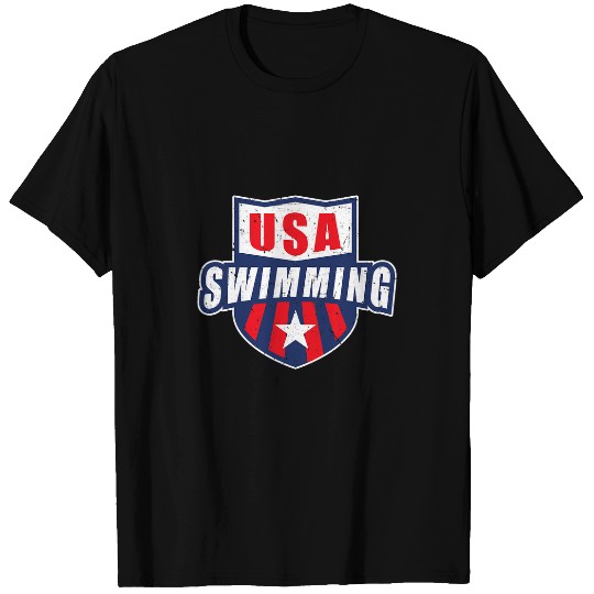 Swimming Pool USA Swimming Team Sports Athlete US Swim Aquatic Design T-Shirts