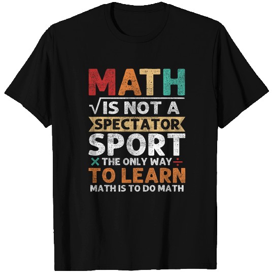 Cool Math Art For Men Women Mathematics Number Math Lovers T-Shirts