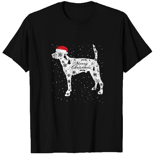 Merry xmass English Foxhound Dog Christmas T-Shirts