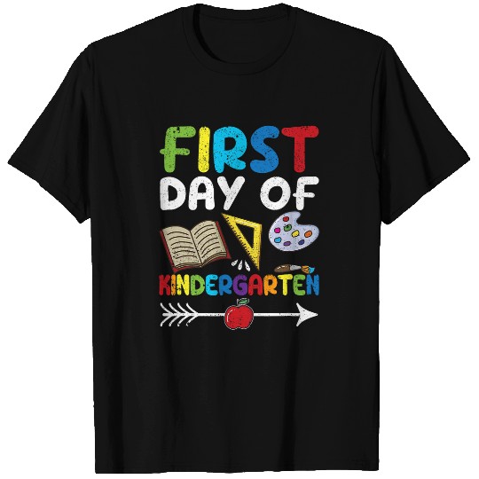 1st Day of Kindergarten Back To School First Teacher Student T-Shirts