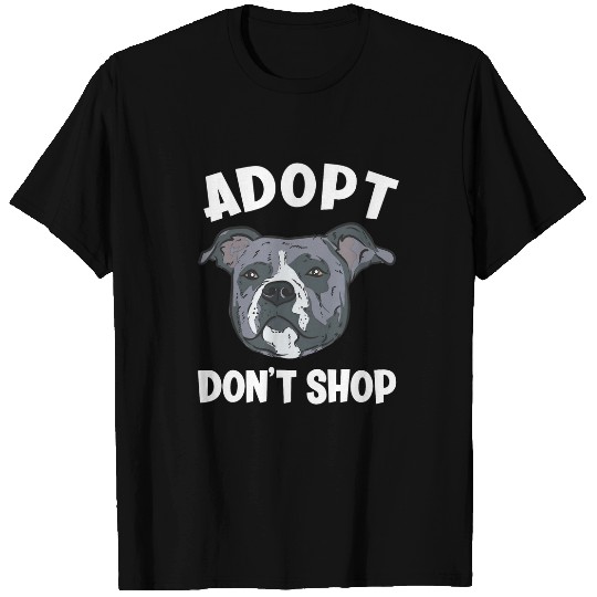 Adopt Dont Shop Funny American Pitbull Terrier T-Shirts