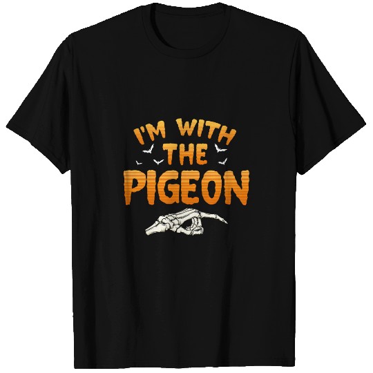 Im With The Pigeon Halloween Couples Costume Mens Womens T-Shirts