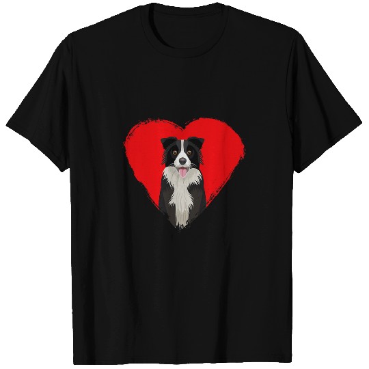 Border Collie Valentines Day Dog Love T-Shirts