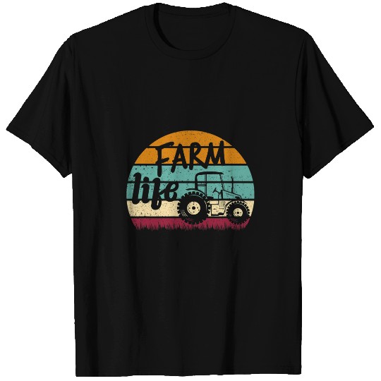 Tractor driving Farm Life With Tractor Farmer T-Shirts