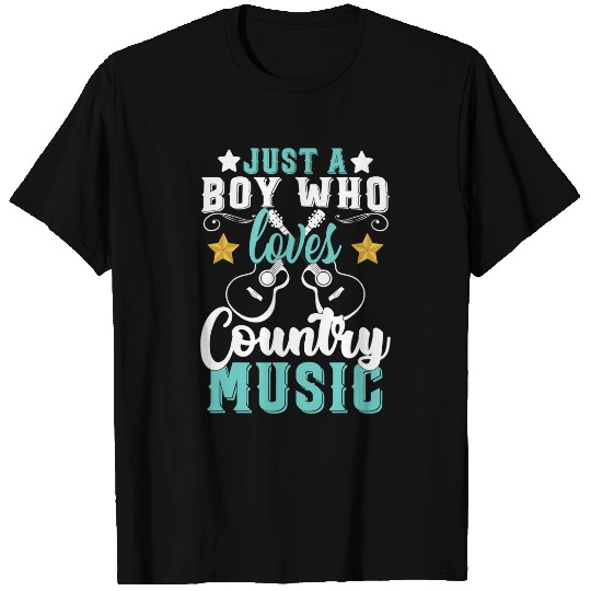 Guitarist Boy Guitar Country Music Lover Guitar T-Shirts