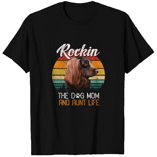 Dogs 365 Rockin The Dog Mom Aunt Life Boykin Spaniel Dog T-Shirts