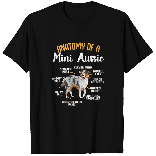 Anatomy Of A Mini Aussie Miniature Australian Shepherd T-Shirts