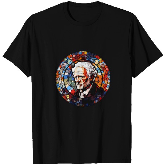Arthur Schopenhauer Stained Glass 23 T-Shirts