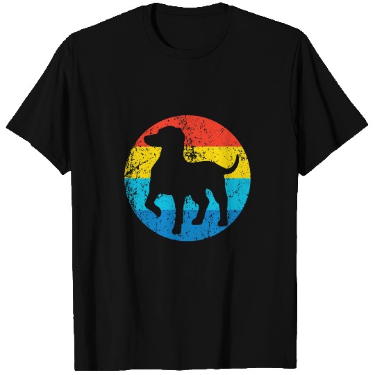 German Shorthaired Pointer Dog Breed Silhouette Retro 1970s T-Shirts