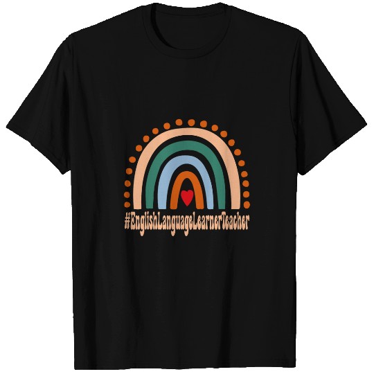 English Language Learner Teacher Rainbow Back To School T-Shirts