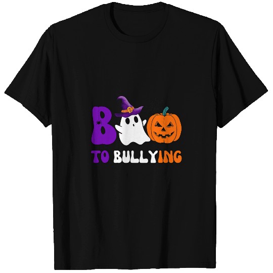 Boo To Bullying Orange antis Bully Halloween ghosts Pumpkin T-Shirts