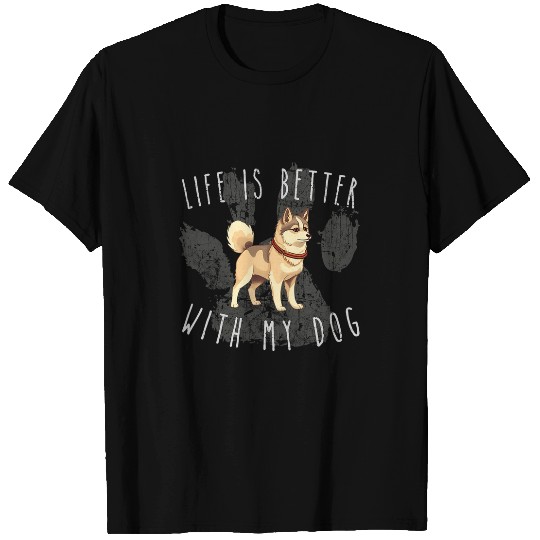 Alaskan Klee Kai Life is Better With My Dog Cute Pet Mom Dad 1 T-Shirts
