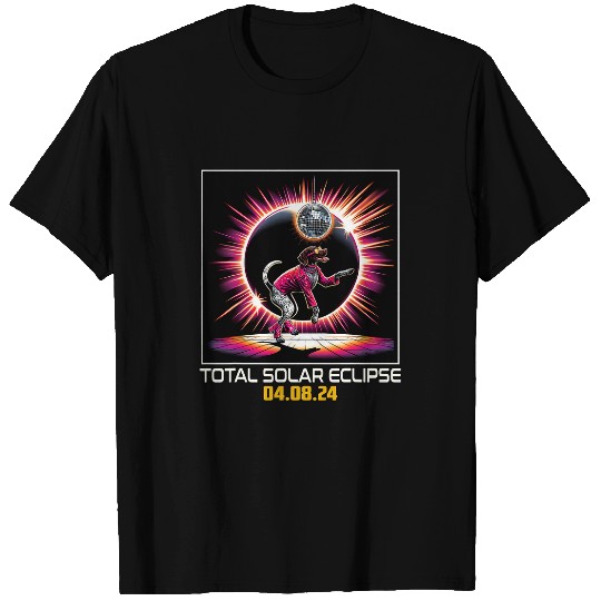 German Shorthaired Pointer Dog Dancing Disco Solar Eclipse T-Shirts