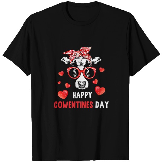 Cow Lover Funny Valentines Day Cow Pun Happy Cowentines Farm T-Shirts