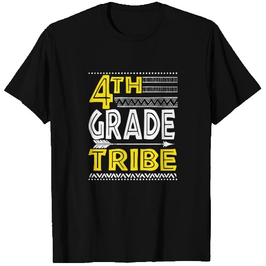 4th Grade Tribe Back to School Fourth Teacher Student Cute T-Shirts