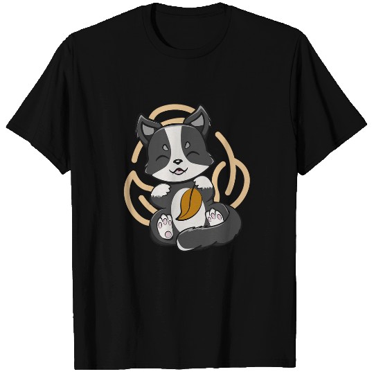 Border Collie Autumn Leaves Fall Thanksgiving Herding Dog T-Shirts