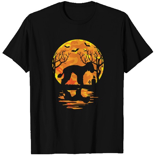 Funny Bedlington Terrier Spooky Halloween For Dog Lovers 2 T-Shirts