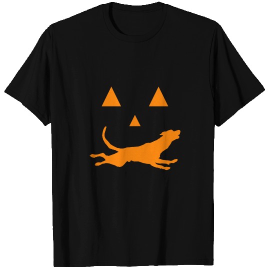 Funny Pumpkin Head Golden Retriever Lazy Halloween Costume T-Shirts